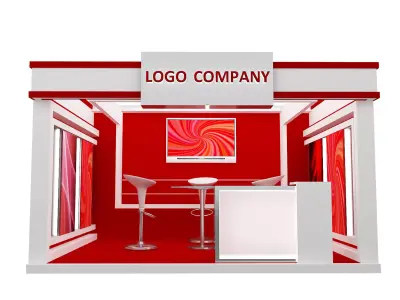 Booth Exhibition Stand a405a  3D model