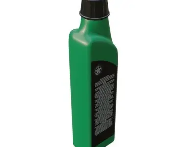 Oil and Lubricants Low-poly 3D model