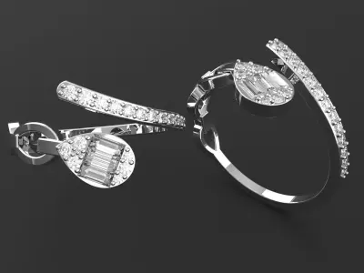 Chain Detailed Ring 3D print model