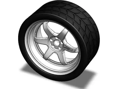 HX-02 wheels for modeler 3D model