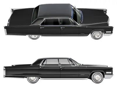 Cadillac fleetwood 1966 3D model