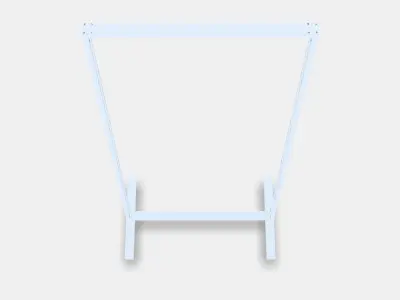 MITTZON Frame with castors 3D model