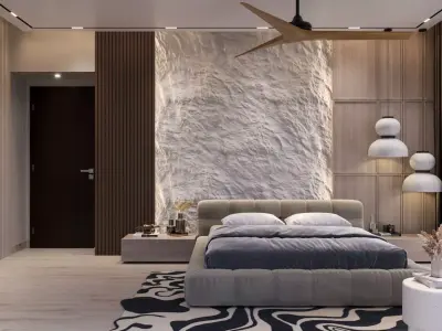 Luxury Master Bedroom 01 3D model