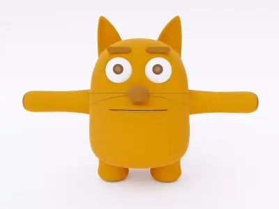 Cat animal cartoon 3dmodel 3D model