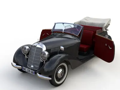 MERCEDES-BENZ TYPE 170V CABRIOLET B 1936 3D model
