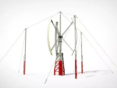 Sci-Fi Wind turbine 9 3D model