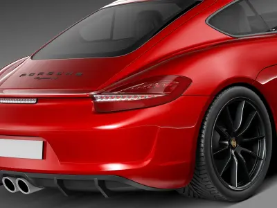 Porsche Cayman GTS 2014 3D model