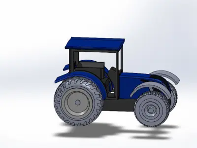 Newholland tractor 3D print model