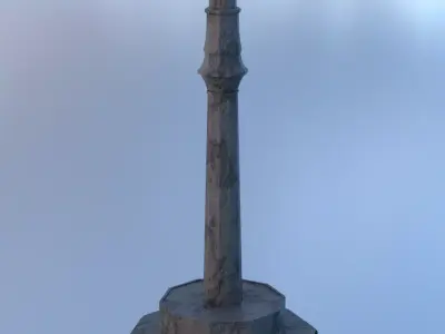 Memorial Statue Free low-poly 3D model