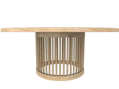 Round Table Round Table V3 3D Model VR AR PBR Low-poly 3D model