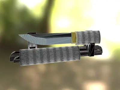 Kaiken with Stand Free 3D print model