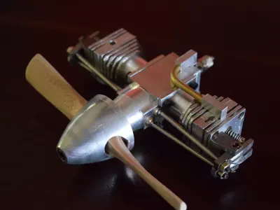 Boxer Air model engine 3D model