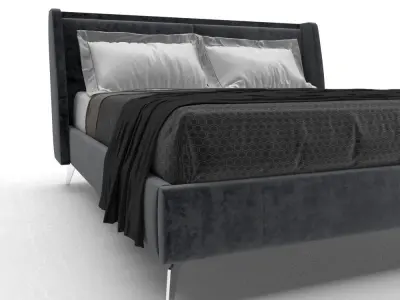 Bed Modern LUXURY Loft desing series 3D model