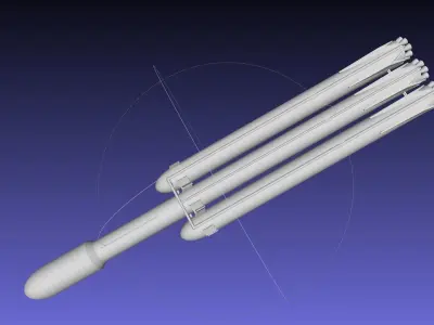 Space-X Falcon Heavy Aerodynamics Model 3D print model
