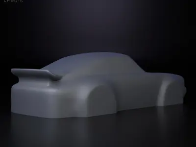 Porsche 911 simplified decorative model 3D print model