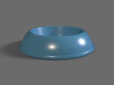 Cat Bowl Low-poly 3D model