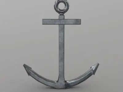 CC0 - Anchor Free low-poly 3D model