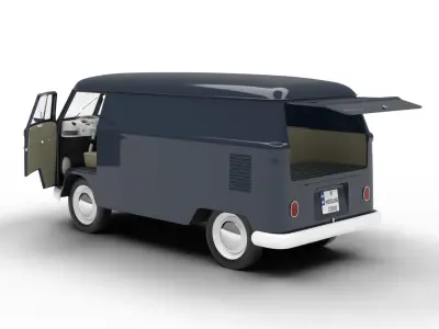 Volkswagen T1 Panel Van 1950 HQ 3d model 3D model