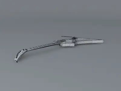 Abstract figured maple top guitar Free 3D model