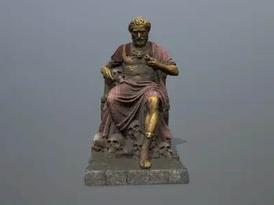 statue 1 Low-poly 3D model