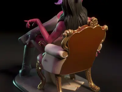 Orianna - Tiefling girl 3D print model