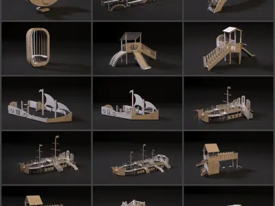 Playground pirates series 3D model