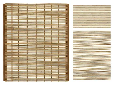 Ceiling wood thin branch 3D model