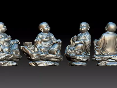 little monk  3D print model