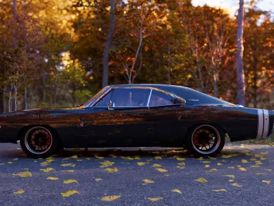 1968 Dodge Charger RT to SRT Restomod 3D model
