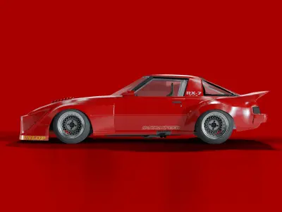 Mazda RX-7 SA22C IMSA 3D model 3D model