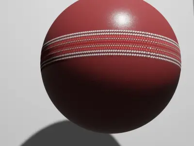 Leather ball Low-poly 3D model
