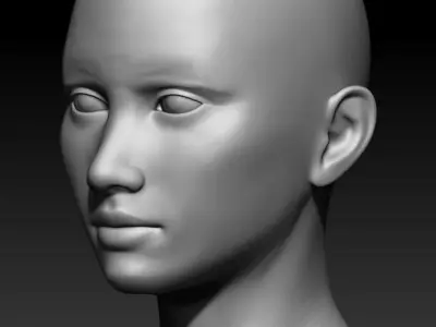 Female Low-poly 3D model