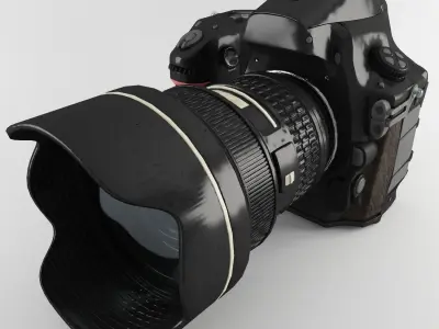 Plastic Hand Digital Camera Low-poly 3D model