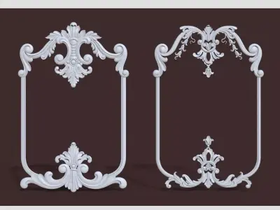 Furniture wood carving file stl for 3D print model 110A 3D print model