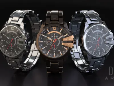 Diesel 10 Bar Watch 3D model