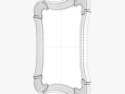 Uttermost anatolius antiqued silver leaf mirror 3D model