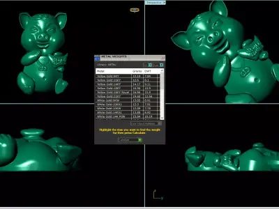 Laugh cute pigs 3D print model 3D print model