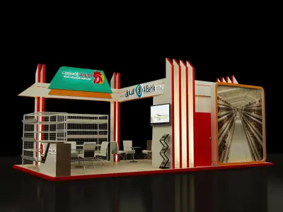  Booth Exhibition Stand a237 3D model