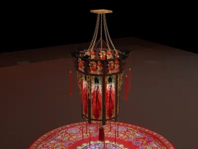 Chinese  palace lantern  3D model