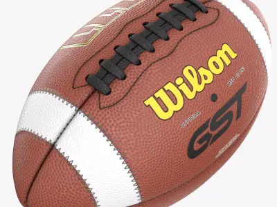 American Football ball 3D model