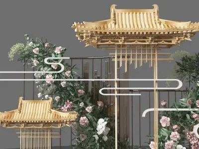 Floristry Fine art display 3D model