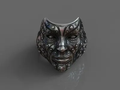 Face Bob Ring 3D print model