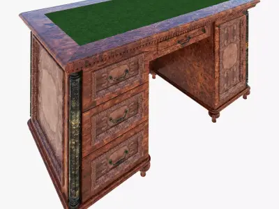 Luxury writing table 3D model