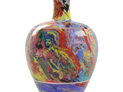 Vase 1 abstract 3D model