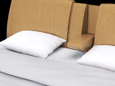 modern bed 2 3D model