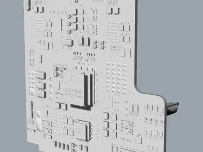 circuit board 3D print model
