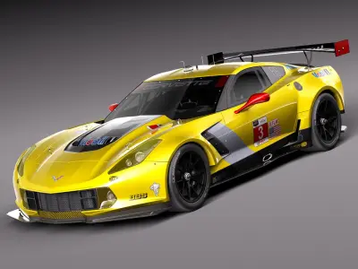 Chevrolet Corvette C7R 2015 3D model