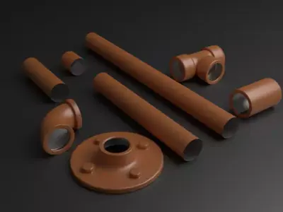 Decorative Plumbing Pipes 3D model