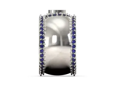 Woman jewelry printable eternity cad ring model rr0066 3D print model