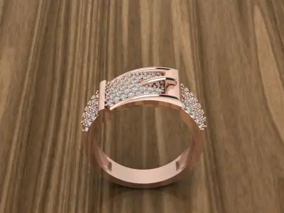 Diamond Jewelry Ring 3D print model